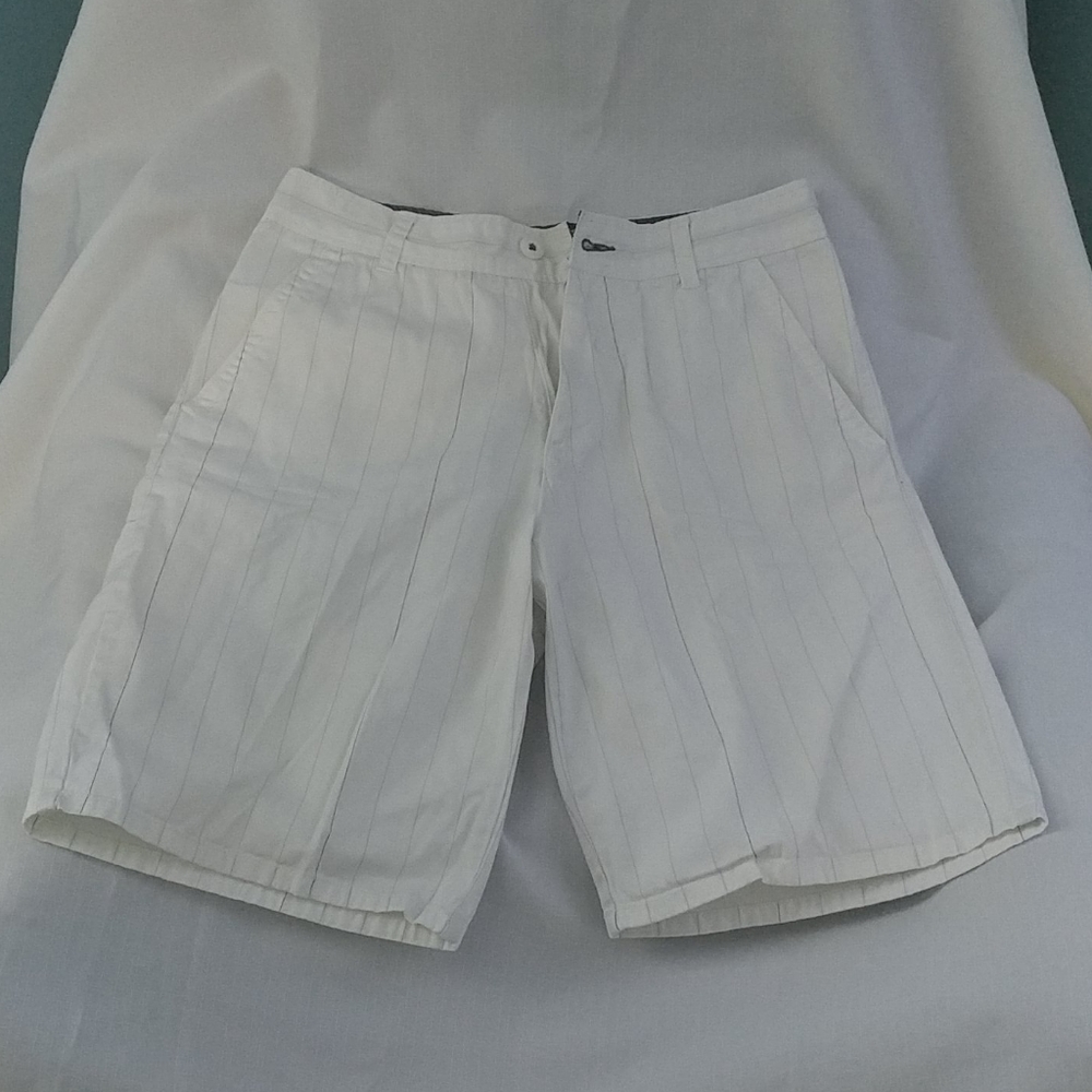 OP white stripe shorts